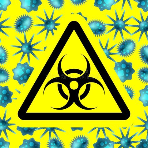 Peligro De Bio Símbolo Biológico Peligroso Tóxico Riesgo De Virus