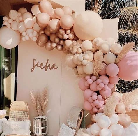 Amazon Com Longwu Balloon Arch Garland Kit Blush Nude Apricot Party Balloons Decoration Set For