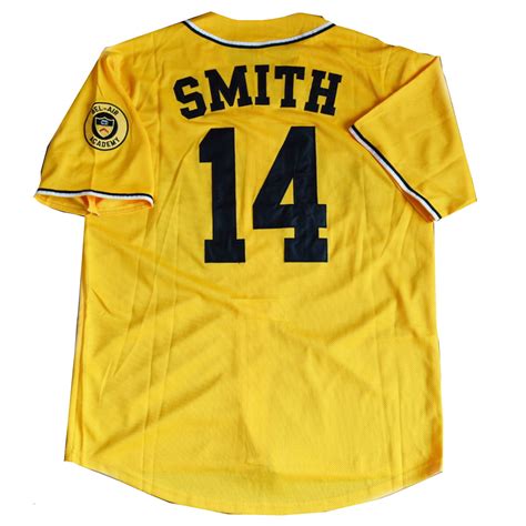 Will Smith 14 Yellow Baseball Jersey Fresh Prince Of Bel Air Academy