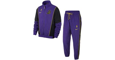 Adidas performance trainingsanzug fabric mix (set, 2 tlg.) blau herren. Nike Synthetik Los Angeles Lakers NBA-Trainingsanzug für ...