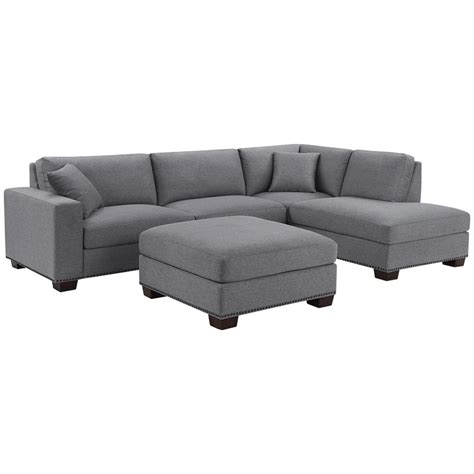 I thought i had found it in a shag rug in our living (thomasville from costco. Thomasville Grey Fabric Sectional with Ottoman | Costco ...