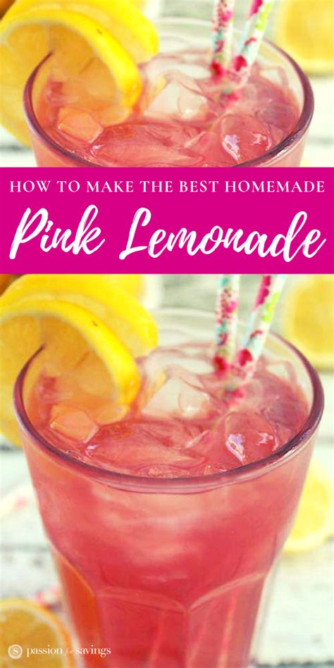 homemade pink lemonade recipe the perfect party punch for summer you can make this … pink