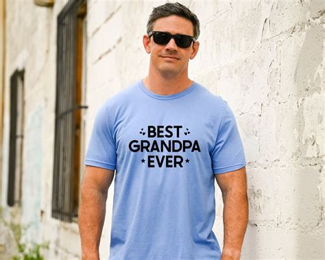 Best Grandpa Ever T Shirt Fathers Day T Shirt Birthday Etsy