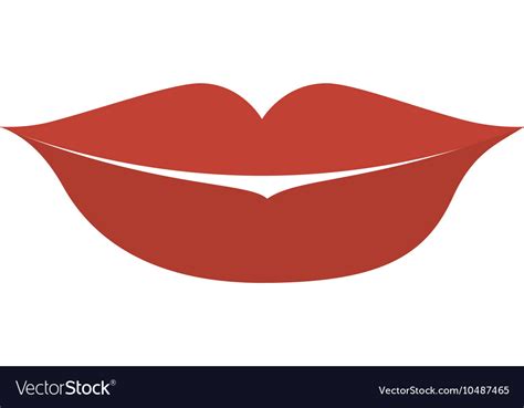 Mouth Lips Cartoon Royalty Free Vector Image Vectorstock