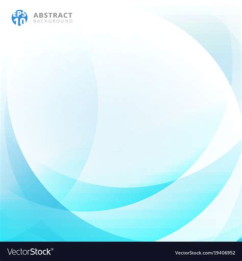 Abstract Light Blue Curve Overlap Background Vector Image