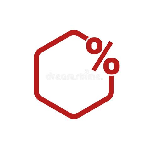 Discount Sticker Percent Off Sale Frame Flat Vector Illustration