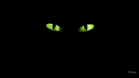Wallpaper Id 782275 Halloween Scary Green Eyes Cat Eyes 1080p