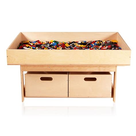 Speeltafel Voor Lego Van Berkenhout Legio Tafel Groot Standaard Met