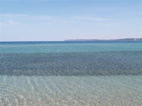 Beautiful Shades Of Blue In The Water Of Lake Michigan Glen Lake