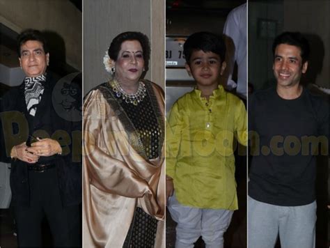 Ekta Kapoor S Son Ravie Kapoor S Naamkaran Jeetendra Shobha Along With Tusshar Laksshya Attend