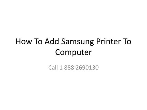 How To Add Samsung Printer To Computer By Dwayne Johnson Issuu