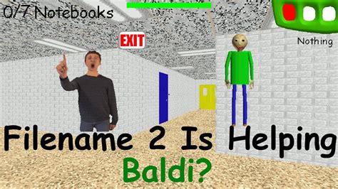 Principal Of The Thing Is Helping Baldi Oh No Baldis Basics Moded