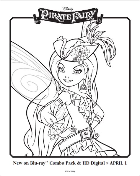 Free printable disney fairy silvermist coloring pages for girl! Free Silvermist The Pirate Fairy Coloring Sheet - # ...
