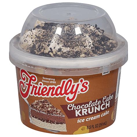 Friendly Ice Cream Single Cake Chocolate Krunch Ice Cream Cakes Pies Foodtown