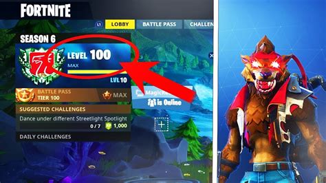 How To Rank Up Fast In Season 6 Max Level 100 Fortnite Battle Royale Youtube