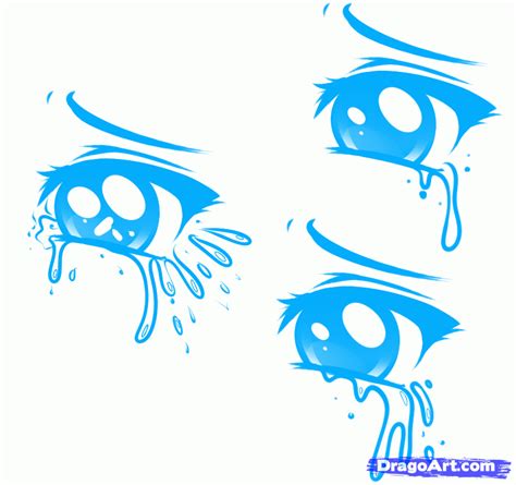 Her dark brown hair is tied into a bun that hangs down onto the back of her head and goes past her shoulders if let down. How To Draw Girl Anime Eyes Crying | anime and cartoon | Ojos llorando dibujo, Dibujar ojos de ...
