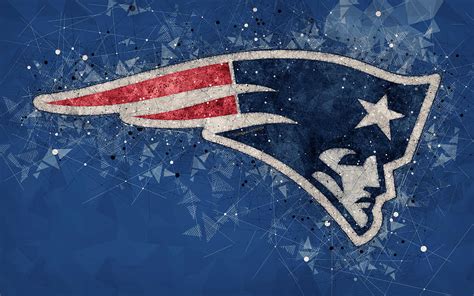 New England Patriots 4k Logo Geometric Art American Football Club