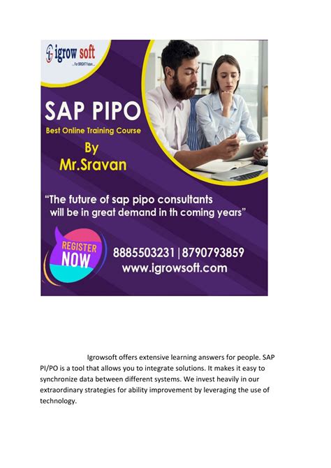 Ppt Sap Pipo Training And Placement In Hyderabad Powerpoint