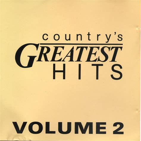 Countrys Greatest Hits Volume 2 1989 Cd Discogs