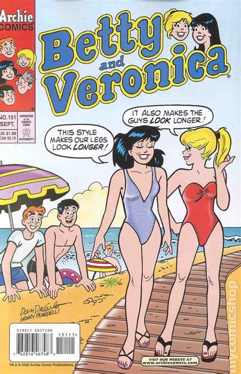 Art By Dan De Carlo For Archie Comics Featuring Betty And Veronica