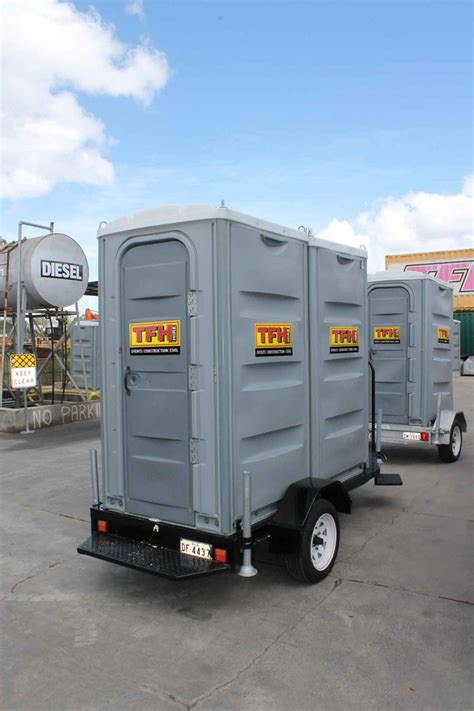 Hire Portable Toilet Trailers Double Tfh Fence Hire