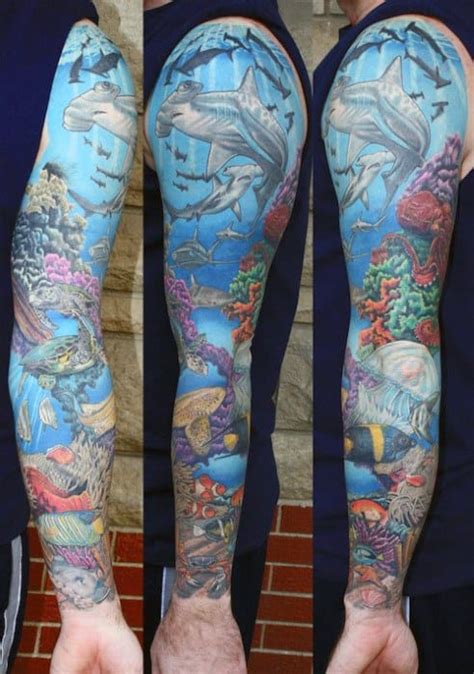 40 Ocean Sleeve Tattoos For Men 2023 Inspiration Guide