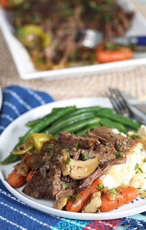 This mississippi pot roast recipe is so simple and delicious! The Best Mississippi Pot Roast Recipe - The Suburban Soapbox