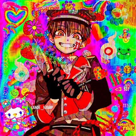 Hanako Kun Edit Kidcore Glitchcore Anime Cute Anime Wallpaper Anime