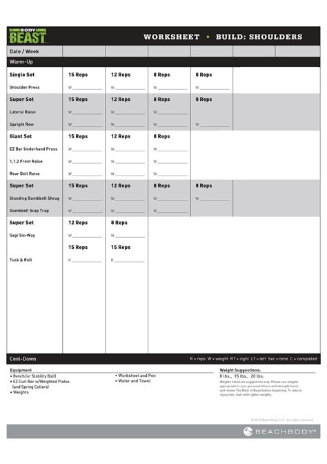 Https://tommynaija.com/worksheet/body Beast Cardio Worksheet