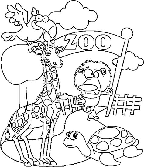 Animal coloring pages > zebra coloring pages > zoo coloring page. Ausmalbilder Zoo - Malvorlagentv.com