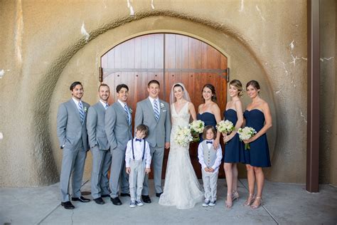Navy Blue And Gray Wedding Party