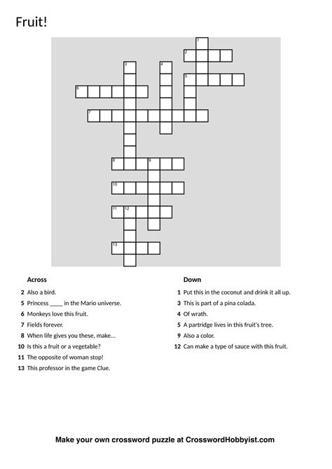 Crossword Puzzle Generator Create And Print Fully Customizable Make