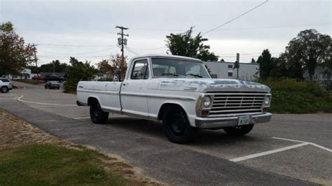 1967 Ranger Long Bed Lowered On 20 Steelies Classic Ford F 100