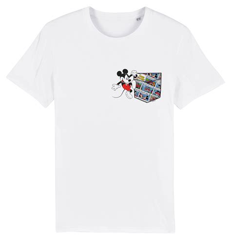 Mickey Mouse Pocket Detail Mens T Shirt Etsy