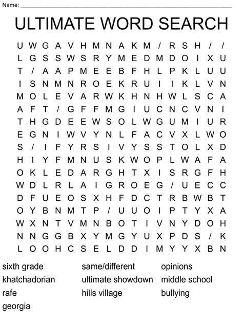 Ultimate Word Search Printable Word Search Printable