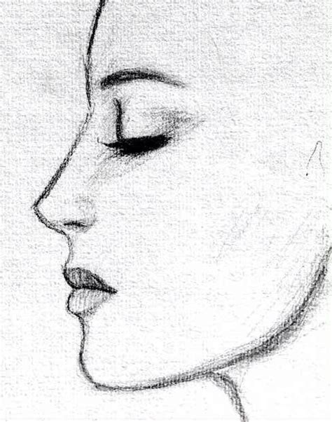 Profile Drawing Sketches Profile Face Art Inspiration