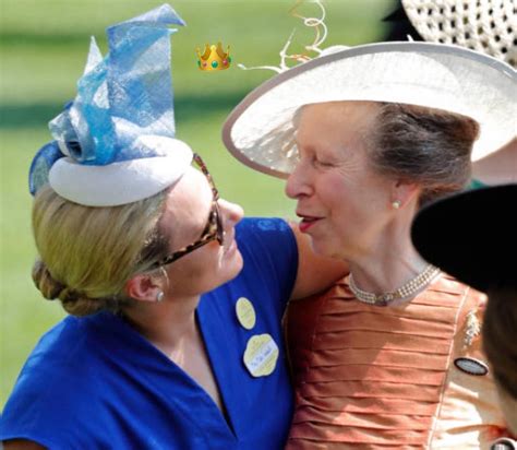 Mother And Daughter Princess Anne And Her Daughter The British