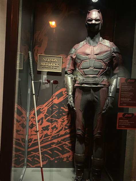 Daredevil Costume In Marvel Exhibition Daredevil