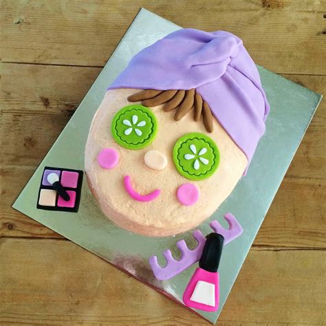 Spa Girl Cake Kit Girls Birthday Cake Diy Kit Sleep Over Party