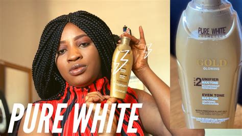 Pure White Lightening Lotion Gold Review Youtube
