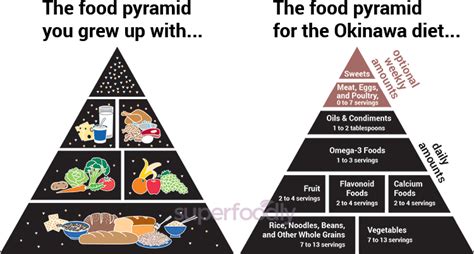 The food guide pyramid old vs. Сыромоноедение | The Okinawa Diet Plan's Food List and ...