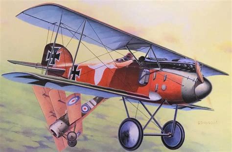 Albatros D II LVG S Tarasovic Eduard Box Art Aircraft Art