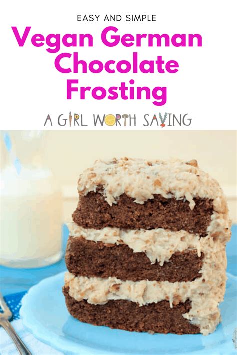 Despite its name, this frosting does not these ingredients are then stirred and heated until they begin to bubble, but not quite reaching a rolling boil. Vegan German Chocolate Cake Frosting | A Girl Worth Saving