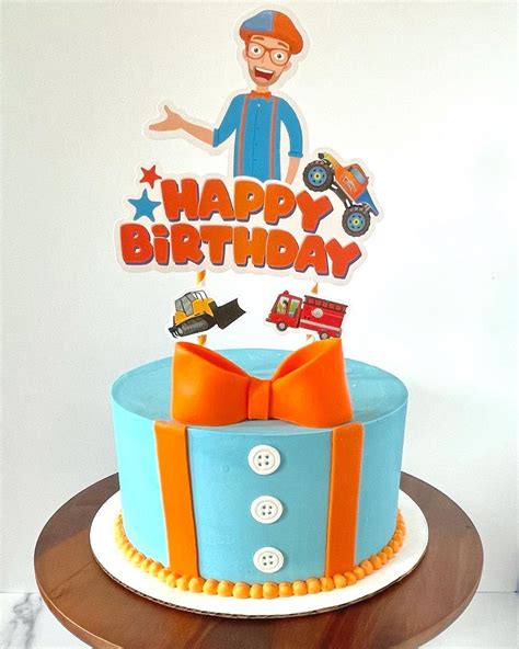Edens Desserts On Instagram “blippi Cake For A Special 4 Year Olds