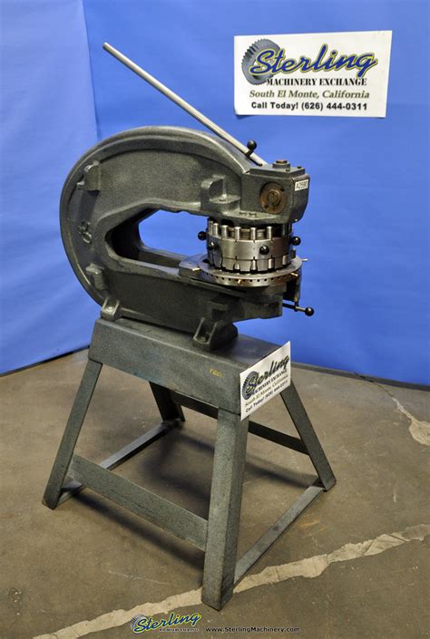 Used Rotex Manual Heavy Duty Hole Punch Press Fabricating Punches