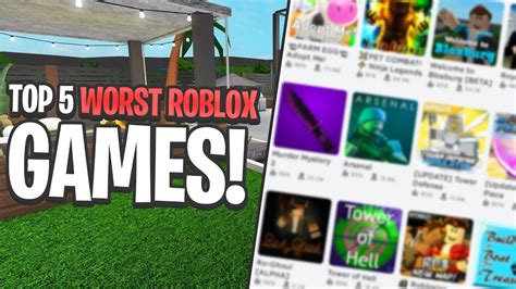 Top 5 Worst Roblox Games Youtube