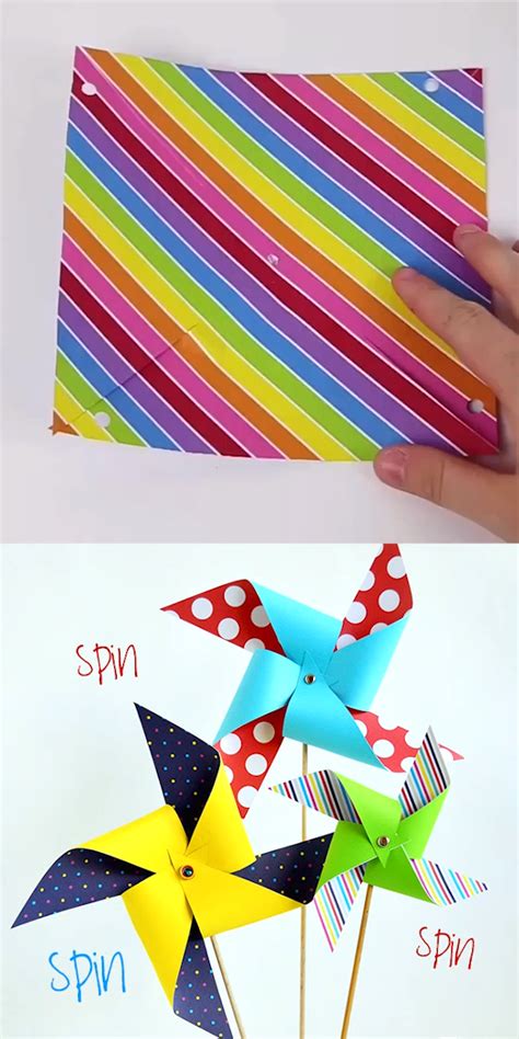 Quick N Easy Giant Paper Pinwheels In 2020 Spring Crafts For Kids