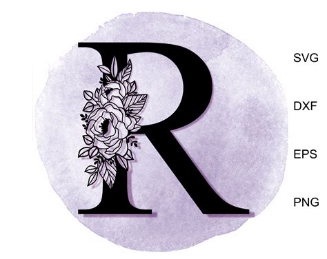 Monogram Letter R Svg 940 Svg File For Cricut Svg Files For Cricut