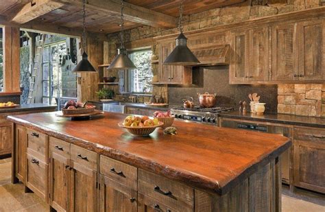 30 Ideas Of Reclaimed Barn Wood Kitchen Island Tuscan Kitchen Design