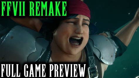 Final Fantasy Vii Remake Moments Parachuting With Wedge Jessie